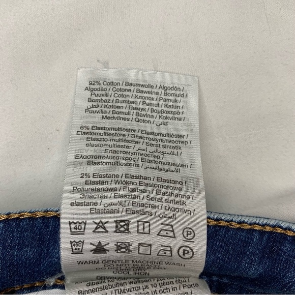 Jack & Jones Men's Size 32 X 34 Slim Glenn Jeans Blue Designer Jeans distressed - Picture 6 of 10